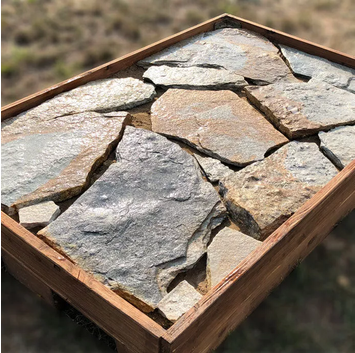 Quarzit Polygonalplatten Copper für Terrassen je Palette